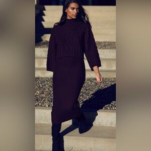 MISA Los Angeles VERA SKIRT in dark brown size XS